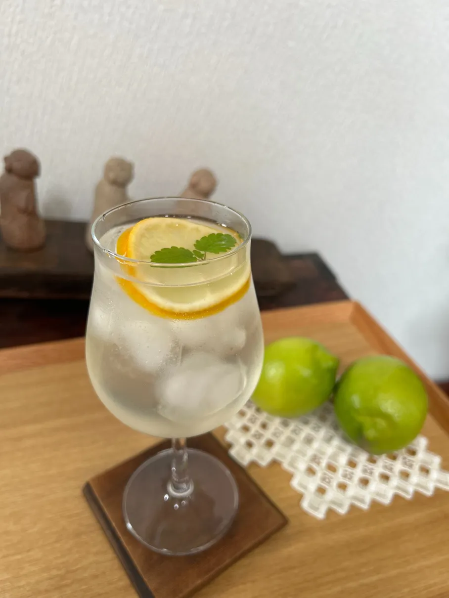 レモンとミントのソーダ